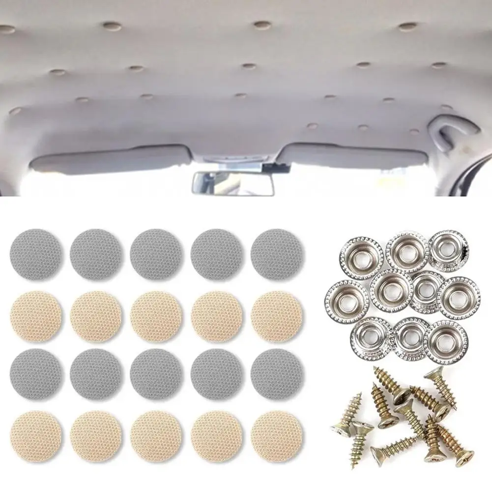 10 قطعة سقف السيارة الداخلي أبازيم غطاء قماش السقف غطاء إصلاح المسمار السيارات التجنيب المسامير مشبك تثبيت النسيج Ca W3X5