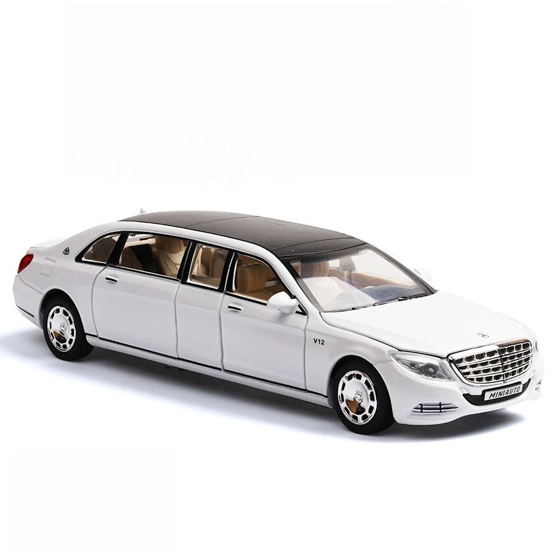 1:32 S650 Extended Alloy Car Model 6 Door Opening Simulation Toy Gift Diecast Alloy Car Model Collectible