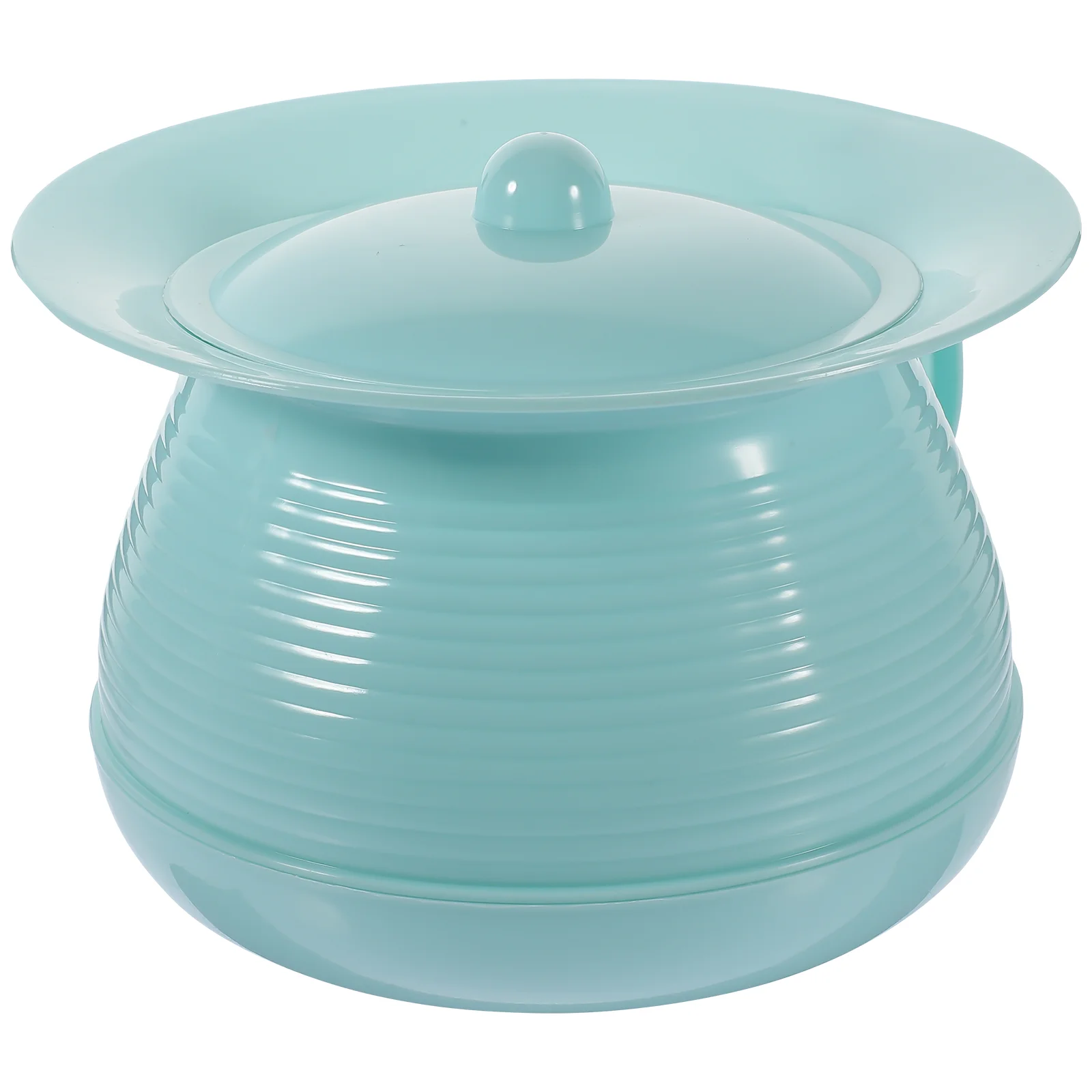 Spittoon Toilet Trash Can with Lid Urinal Pot for Urine Bed Pan Chamber Plastic Portable