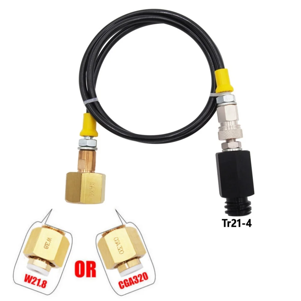 

SODA Maker to External Co2 Tank Adapter and Hose Kit Fit SodaStream W21.8-14 Or CGA320 W/Quick Disconnect Connector