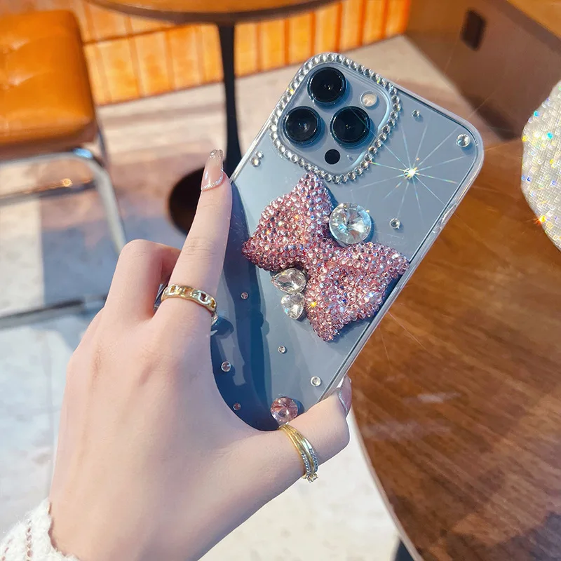 Luxury Rhinestone Butterfly Phone Case for iPhone 13 14 15 16 Pro Max image 4