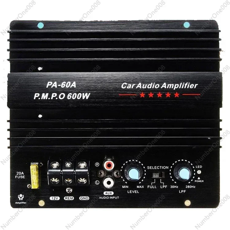 600W Car Subwoofer High Power Amplifier Board Car Audio 12V Car Power Amplifier PA-60A