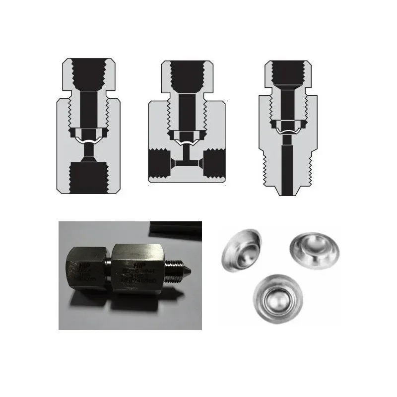 Ultra high pressure check valve 60-41HF9 stainless steel check valve 30-41HF16 cone seal 10-41AF4