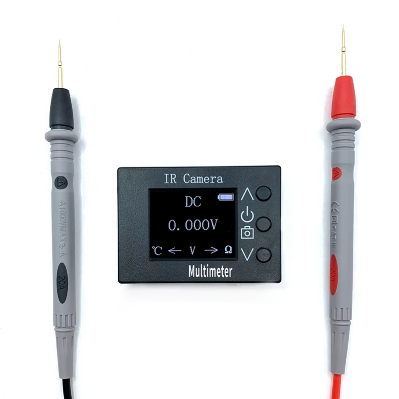 

ABWZ-Portable IR Thermal Imaging Multimeter, 32X24 IR Camera & Digital Multimeter 2 In 1 Digital Infrared Thermal Imager
