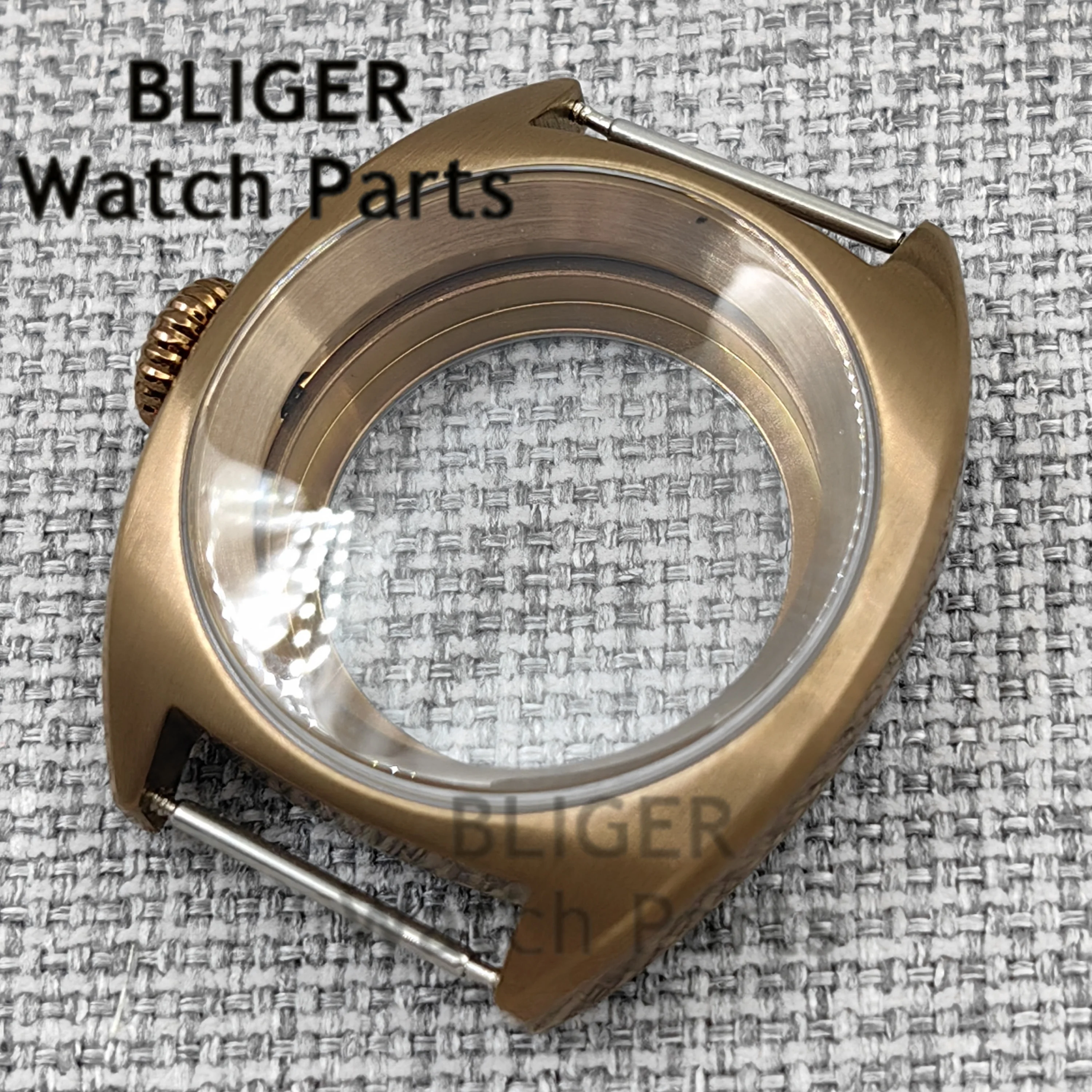 NH35 36 мм/39 мм двойной куполообразный корпус для часов из сапфирового стекла подходит для NH34 NH35 NH36 NH38 ETA2824 PT5000 механизм большая заводная головка/маленькая заводная головка