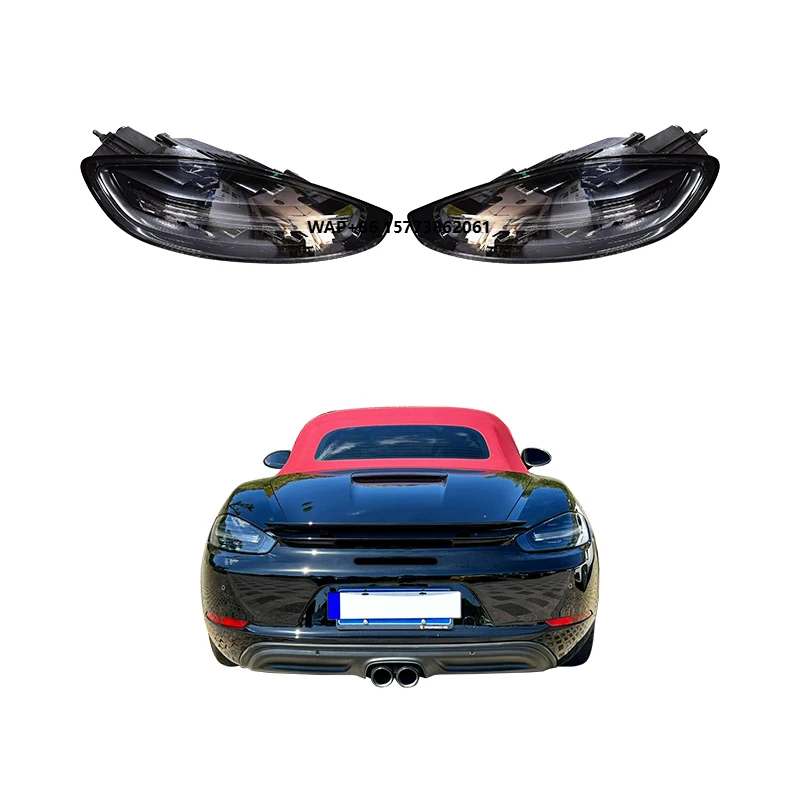 

Upgraded Black Background Smoked Taillights for 718 2016-2024 Cayman Boxster New Condition