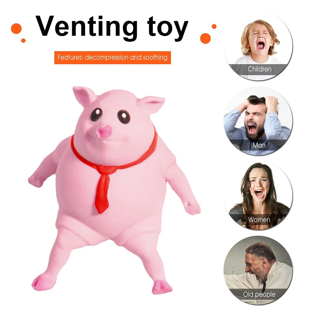 Funny Pig Pinch Toy Antistress Stress Relief Cute Pink Pig Toy Mode Squeeze Toy Gifts For Kids Adults New Stress Relief Toy