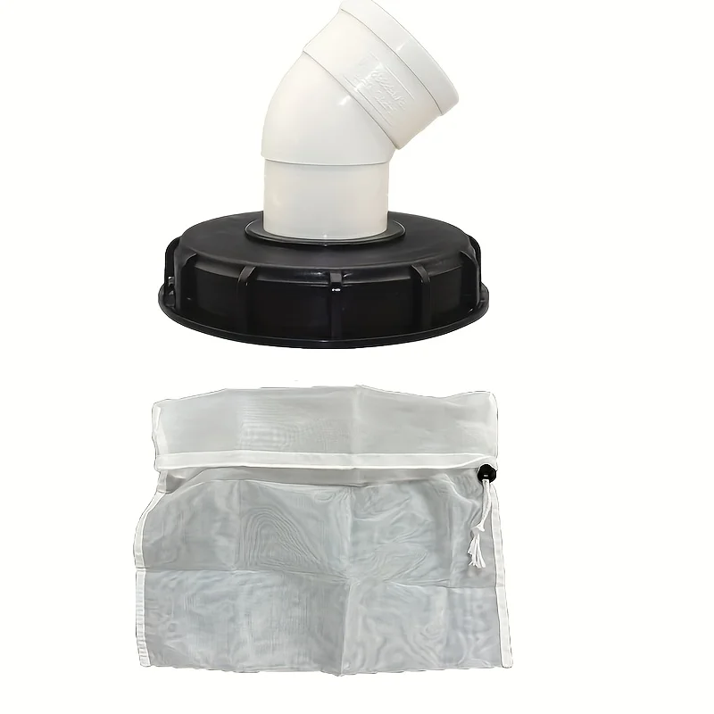 5pcs Nylon Filter Net for IBC Barrel Tanks - 30x30cm Mesh Lining with Drawstring Closure, Perfect for Ventilation, Rainwater Tan