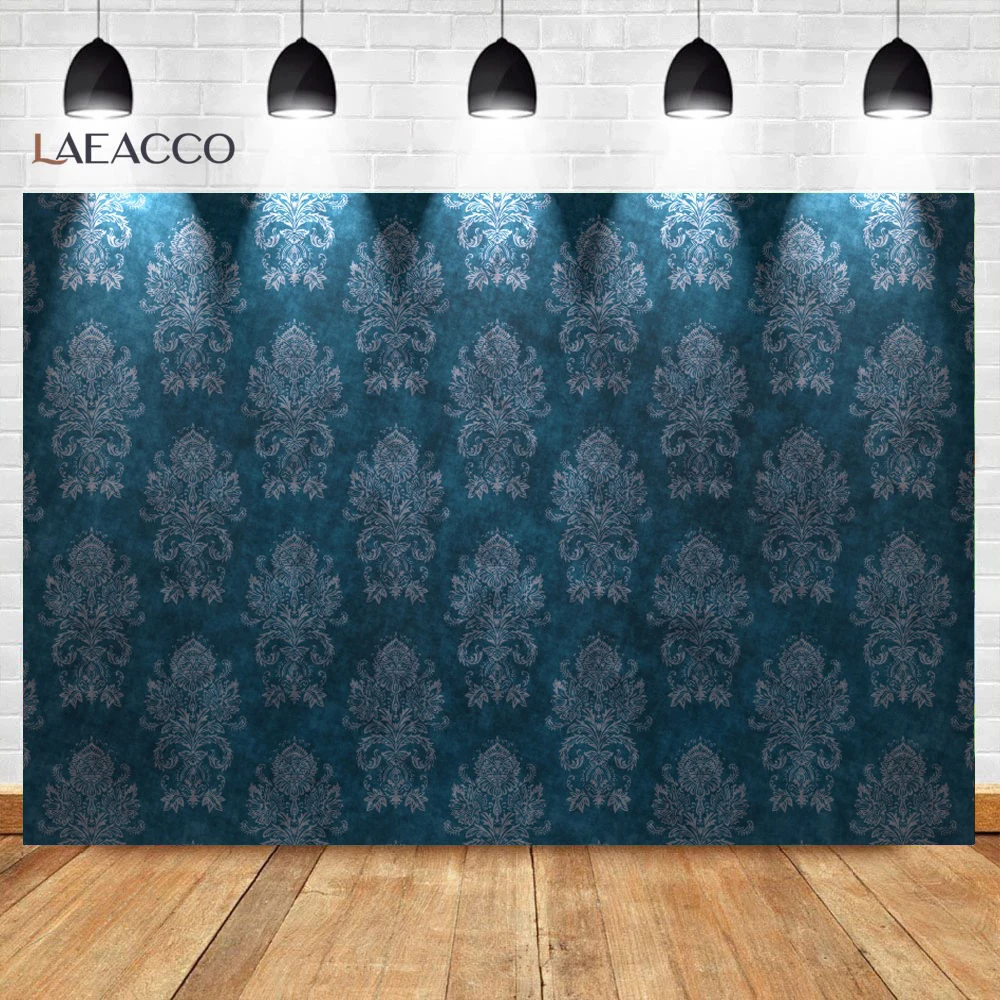 

Photo Backgrounds Vintage Dark Flower Pattern Damask Wallpaper Home Decor Pattern Photographic Backdrops Digital Photo Studio