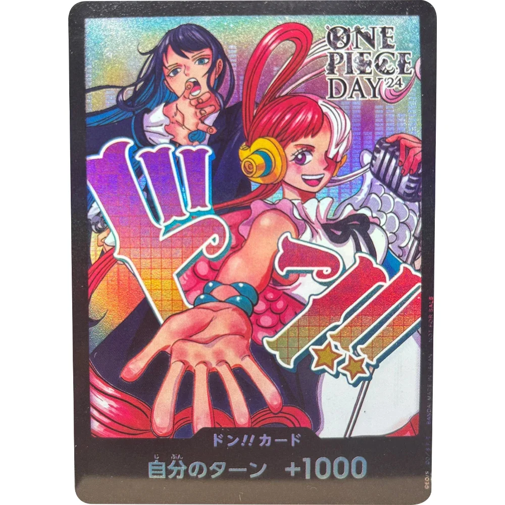 قطعة واحدة من بطاقات جمع DIY دون!! لعبة CARD Monkey D. Luffy UTA عالية الجودة مصنوعة يدويًا لعبة هدية لبطاقات الرسوم المتحركة #6