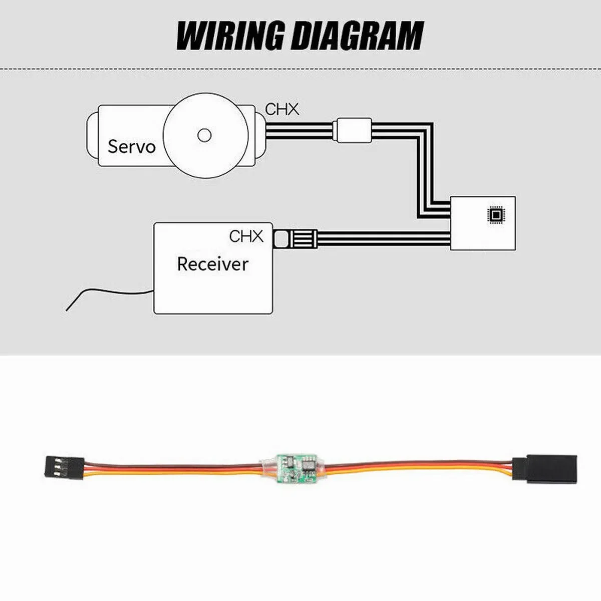 3V-24V RC Servo Signal Reverser Rotation Servo Inverter JR Futaba Airplane Car