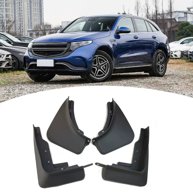 4PCS Car Fender Mud FlapFor MERCEDES-BENZ EQA EQB EQC EQE 2022-Present Auto Splash Guard Anti-dirt Wear-resistant Body Accessory