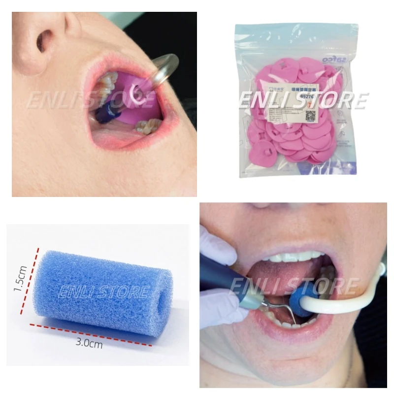 

Dental Suction Tube Holder Dental Suction Tube fixing bracket Protective Sponge Saliva Ejector HVE Tube