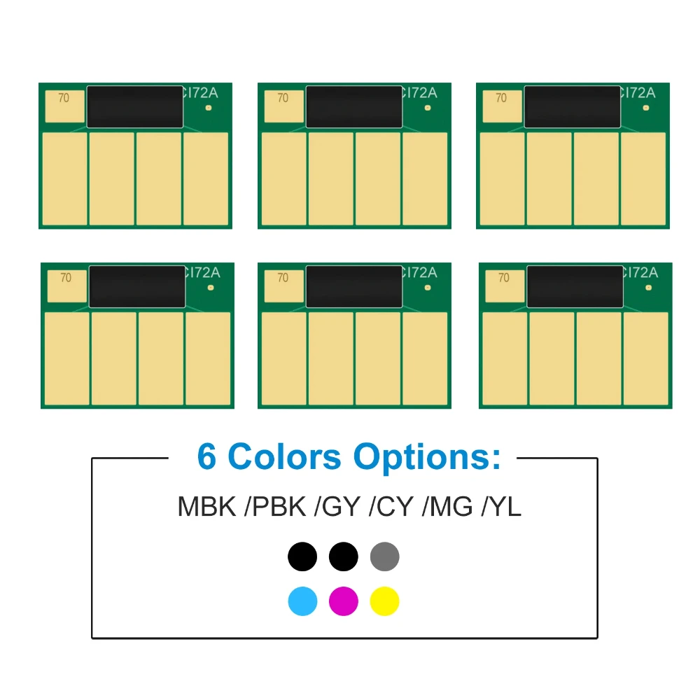 Chip for HP70 Compatible Ink Cartridge For HPQ70 Designjet Z2100 Z3100 Z3200 Z5200 printer HP 70 full ink with chip 130ml HPQ 70