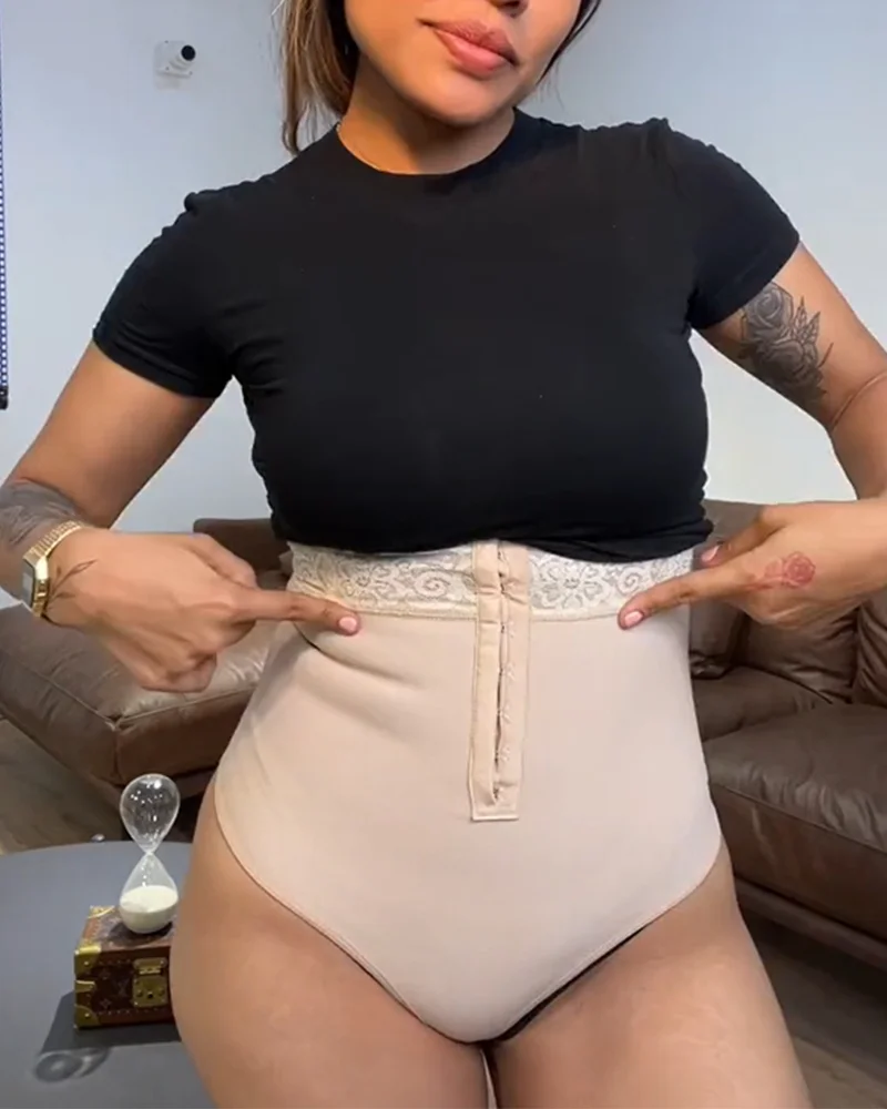 TUNIControl-Culotte amincissante taille haute pour femme, pantalon élastique, lève-fesses sans couture, slip post-partum, sous-vêtement spoant le corps