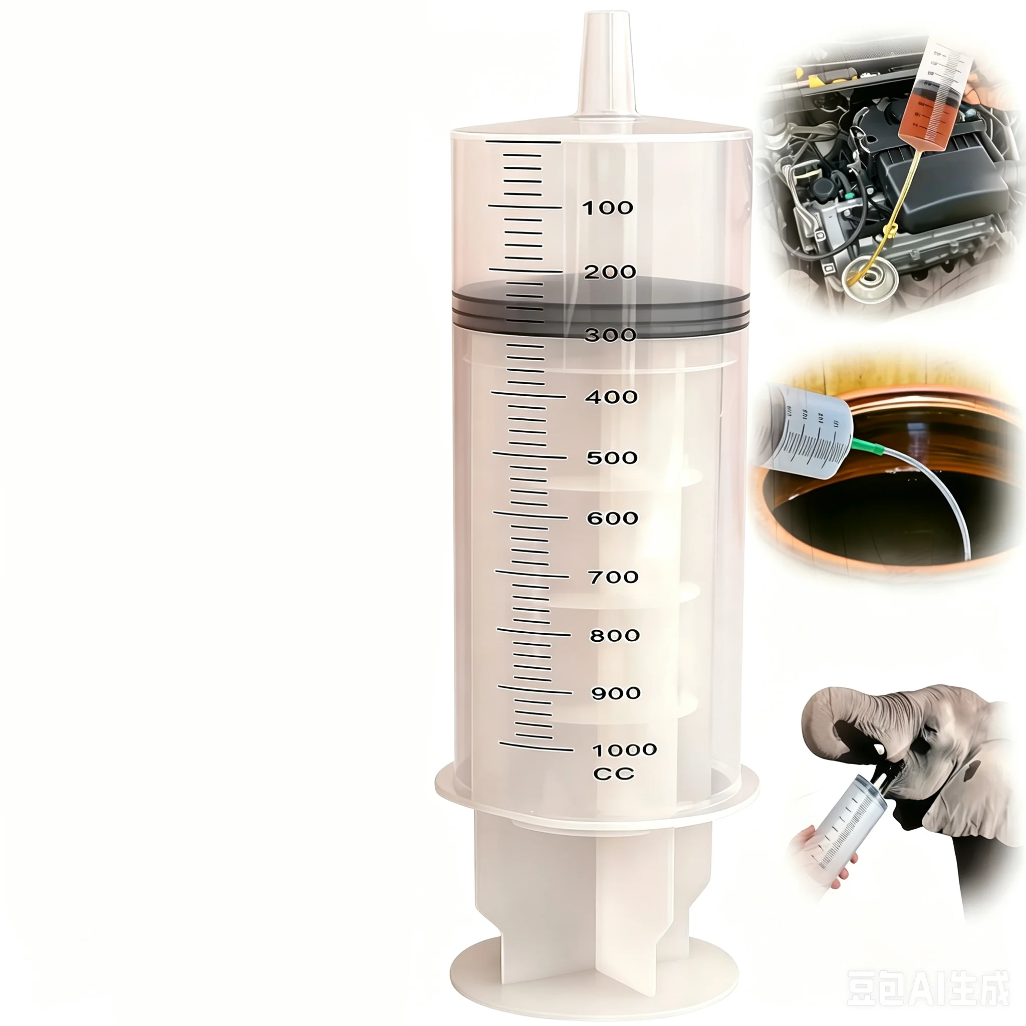 Aquarium Plant Lab - 1000 ml Büyük Plastik Şırınga Seti,