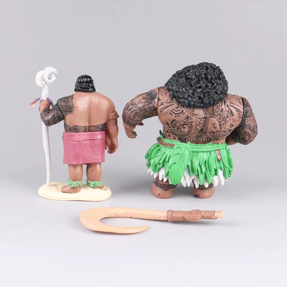 6/10Pcs Set Disney Movie Moana Figure Dolls Set Demigod Maui Moana Waialiki Heihei Action Figure Model Kids birthday Gift