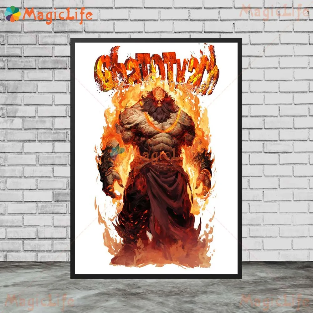Indian Religion Mythology God Shiva Hinduism Wall Pictures For Living Room Cartoon Poster Wall Art Canvas Painting Unframed