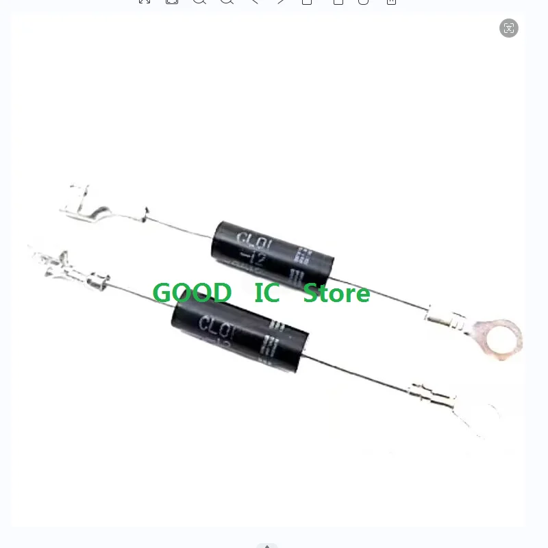 Diodo retificador de alta tensão com terminal, forno microondas, CL01-12, 350mA, 2CL01-12A, 450 MA0.45A, diâmetro de 7.5X22mm, 12kV, 10PCs