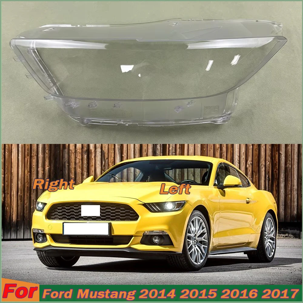 

Headlight Shell For Ford Mustang 2014 2015 2016 2017 Headlamp Transparent Lampshade Cover Lens Plexiglass Auto Replacement Parts