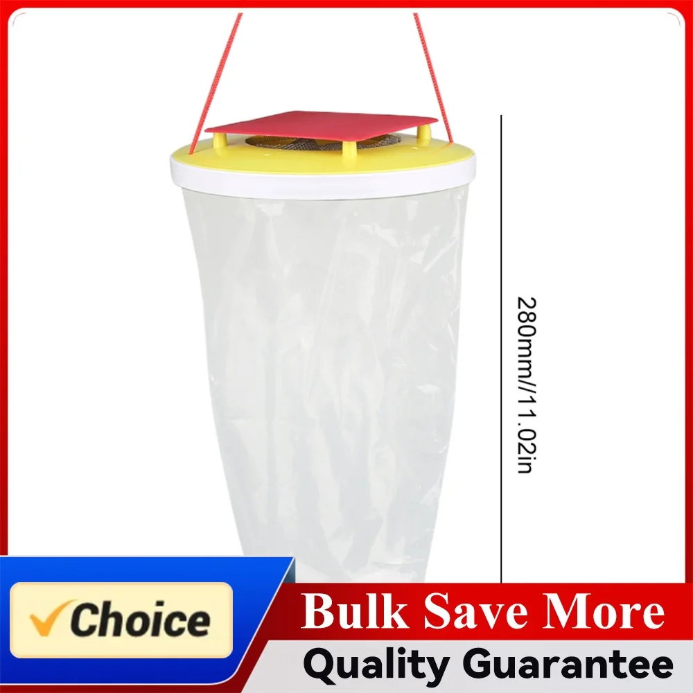Fly Trap Disposable Insect Fly Attract Catcher Bag Hanging Flycatcher Bag with Bait for Parks/Canteens/Restaurants/Farms Outdoor