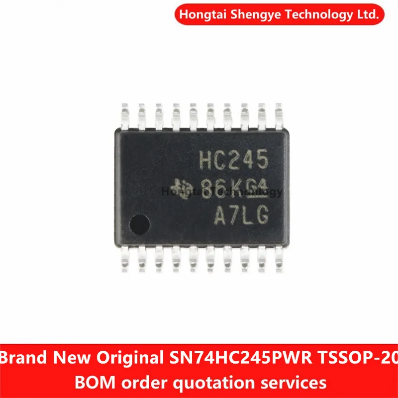 Brand new and original   SN74HC245PWR TSSOP-20 Tri-State Output 8-Bus Transceiver Chip