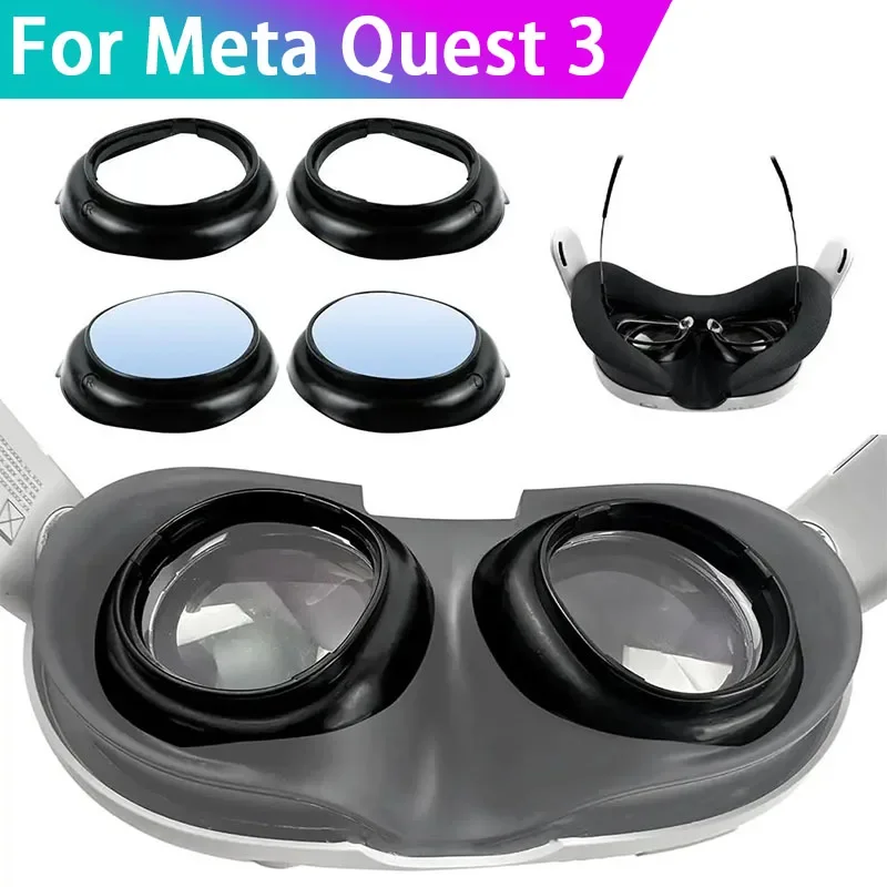 Objektivs chutz abdeckung Rahmen für Meta Quest 3 Brille Anti-Blau-Linse Anti-Kratz-Brille Schutz für Meta Quest 3 Zubehör