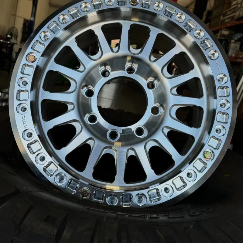 

Machined Face Bead Lock 4x4 Wheel for Charger 6x139.7 17x8.5 -10 -28PCD 4 * 100 5 * 114 6 * 114.3 Jailbreak