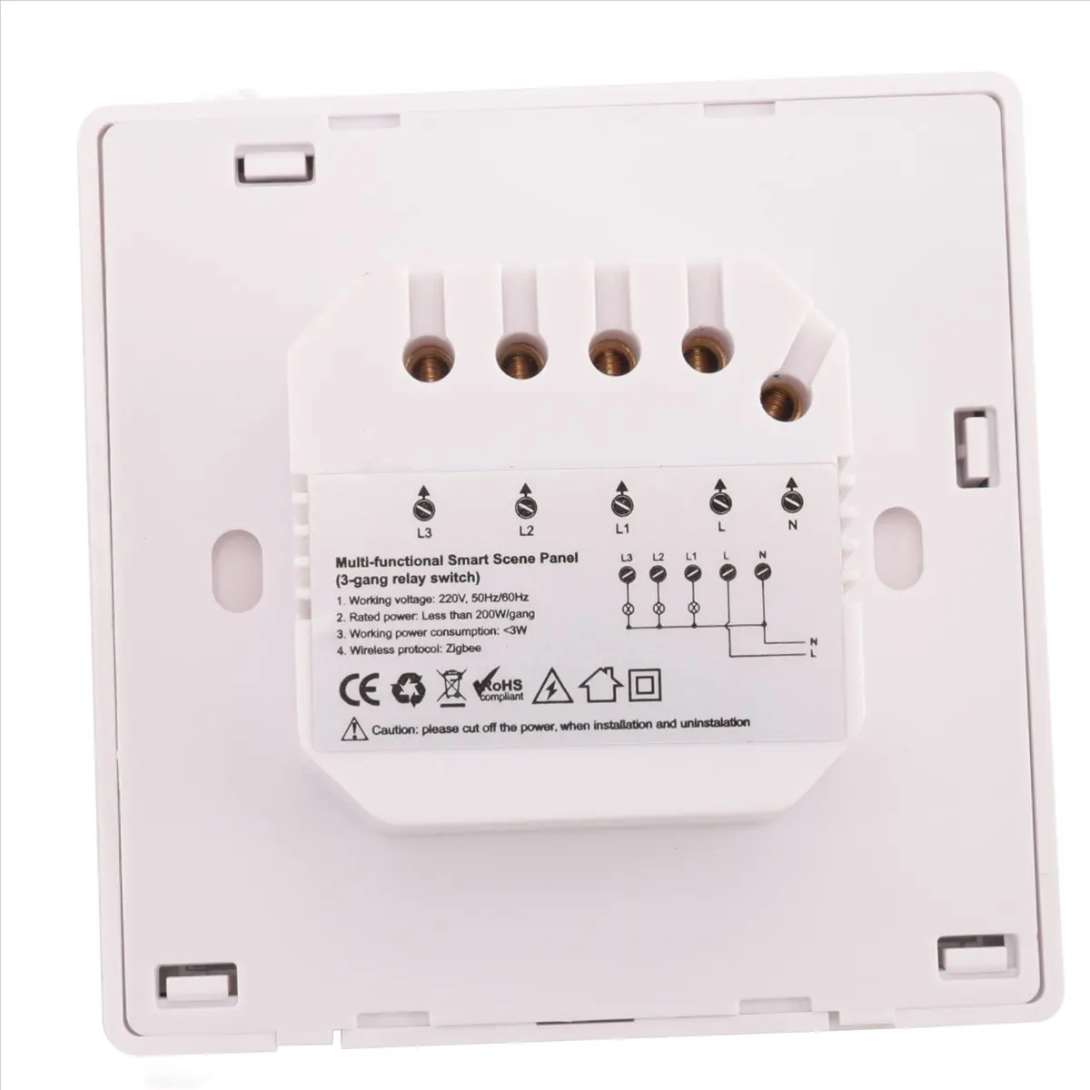 

Tuya Smart Home Multiple Zigbee Smart Home Control Panel 4 Inch Switch Panel In-Wall Touchscreen Control for Home-EUplug