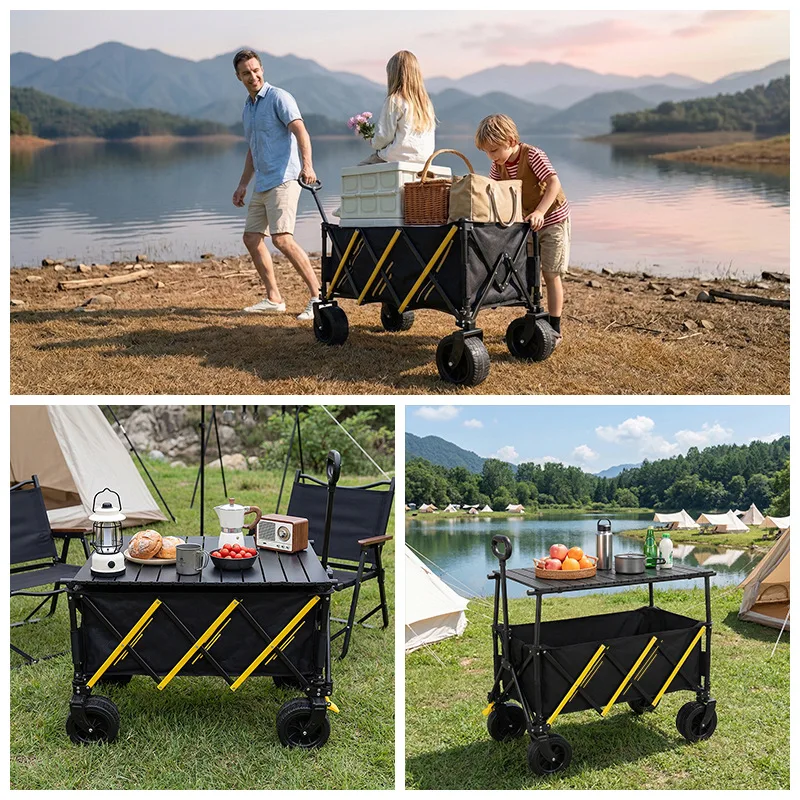 Wowo多機能四輪折りたたみ式キャンプワゴン子供用リクライニ - Kids Outdoor Folding Table のレビューと価格