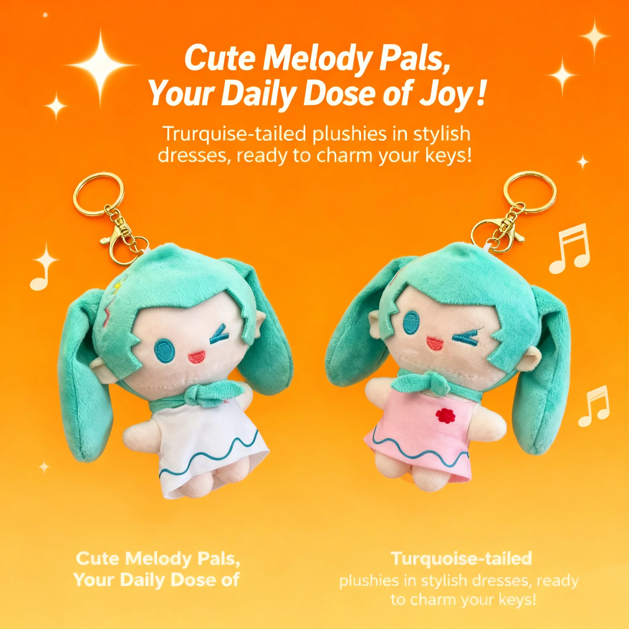 Miku Hatsune Plush Doll Keychain Backpack Charm Birthday Gift Anime Merchandise Wholesale Retail Cute Stuffed Toy Customizable