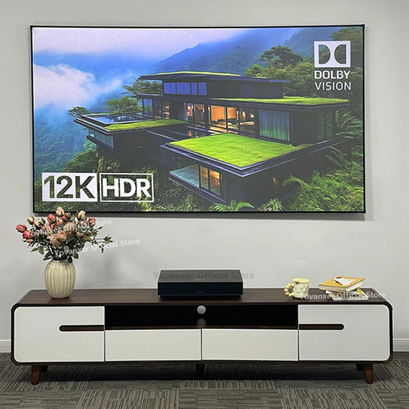 Fresnel-Écran de projection ALR UST, cadre partenaire, rejet de lumière ambiante, idéal pour budgétaire à portée ultra courte, 4K HD, 84 pouces, 5.0