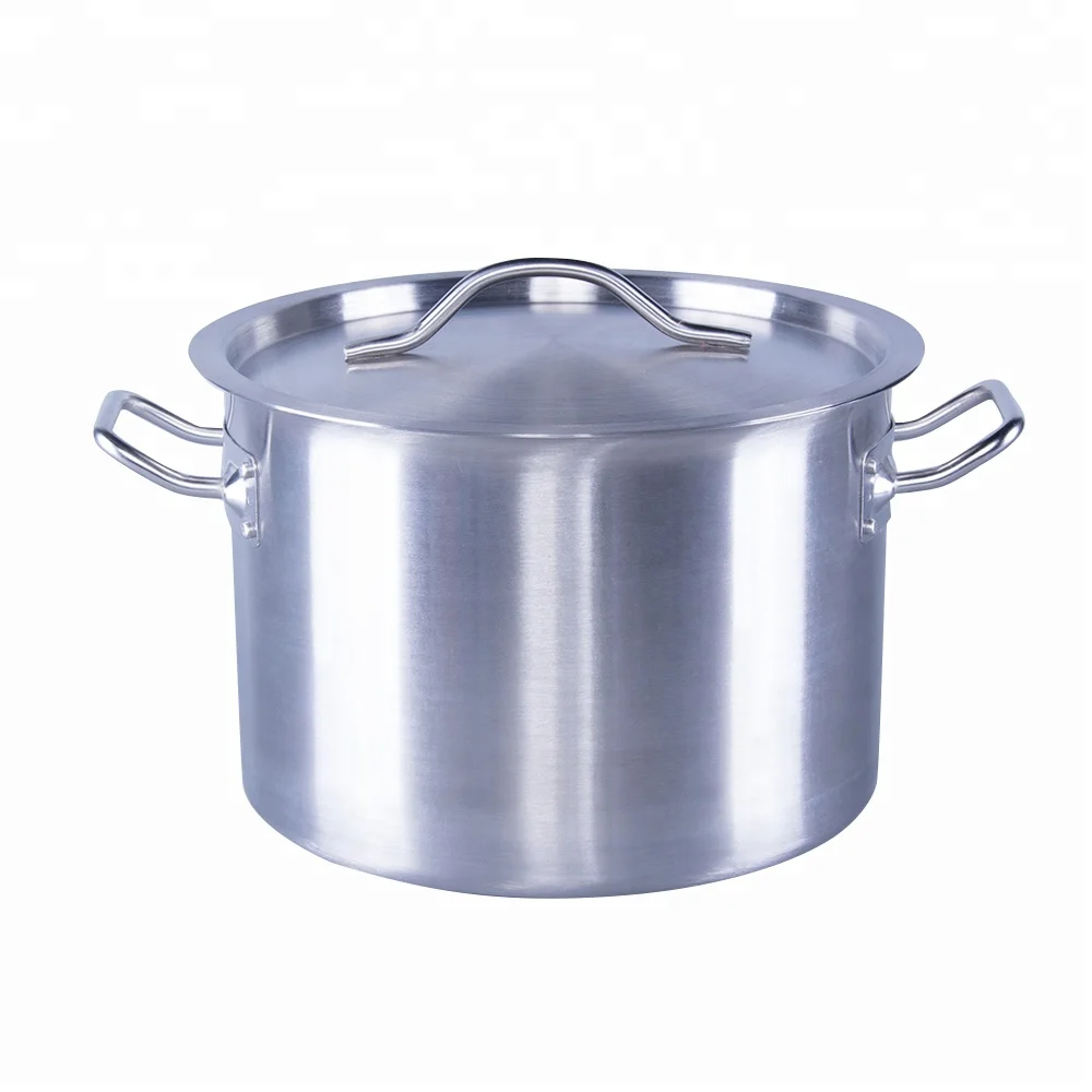 Commercial Kitchenware Stock Pot Cooking 25 Gallon Pot Camping Pot Cookware Set Stainless Steel Metal Buckets American Style