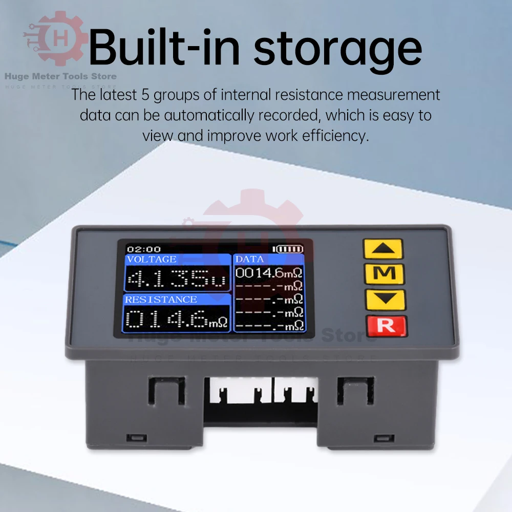 TS457 DC5V Voltage Internal Resistance Tester Detector AC 4-Wires Adjustable Voltmeter Battery Analyzer for Electrician Tool