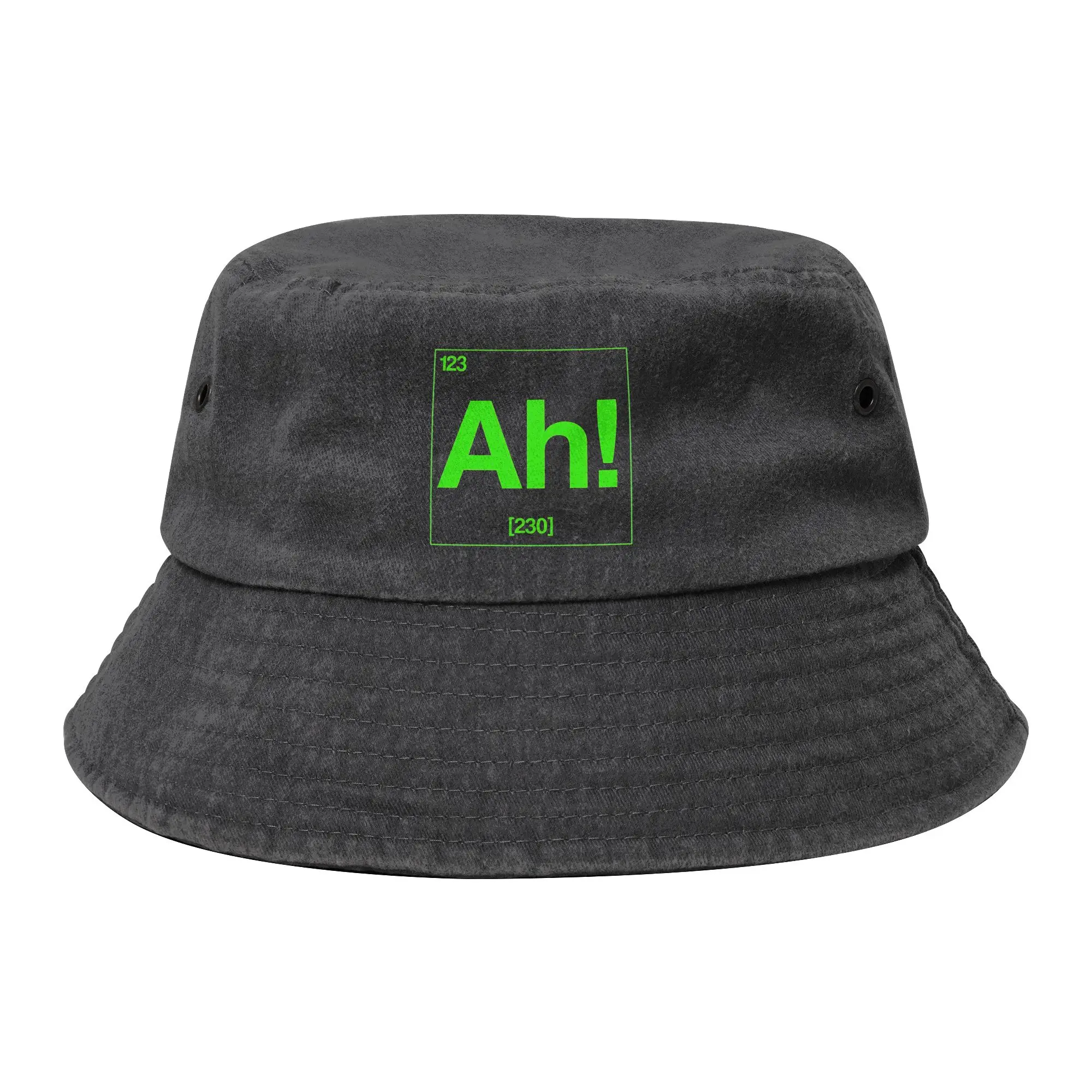 Harajuku Ah! The Element Of Surprise Bucket Hat Unisex Foldable  Distressed Washed Fishing Cap Summer Beach Hatwear Panama Hat
