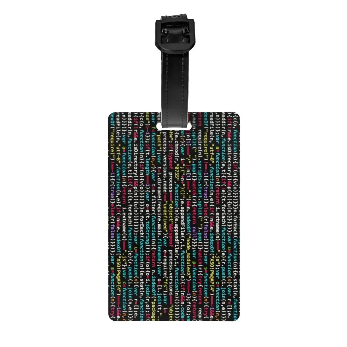 

Coding Programmer Nerd Geek Luggage Tags Custom Science Hacker Computer Code Baggage Tags Privacy Cover ID Label