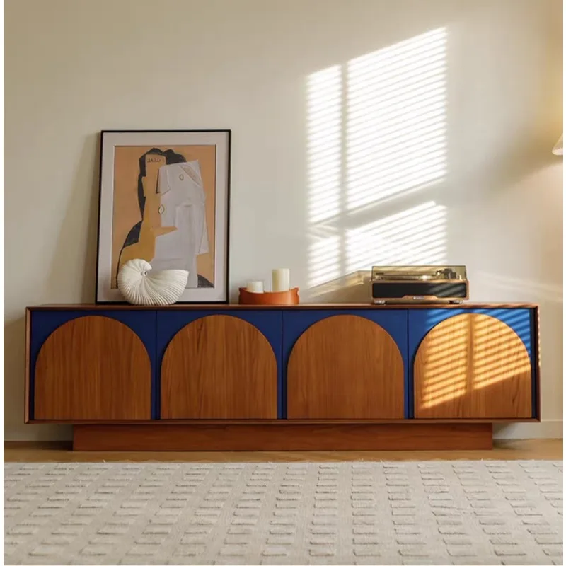 dining side cabinet, integrated locker against the wall, suitable cabinet in the living room, solid wood antique new TV cabinet