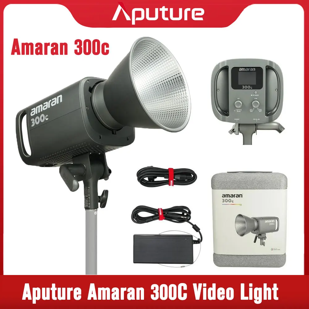 

Aputure amaran 300C RGB Video Light Full Color 2500K-7500K Bowens Mount Photography lights for Video Recording Outdoor Shooting