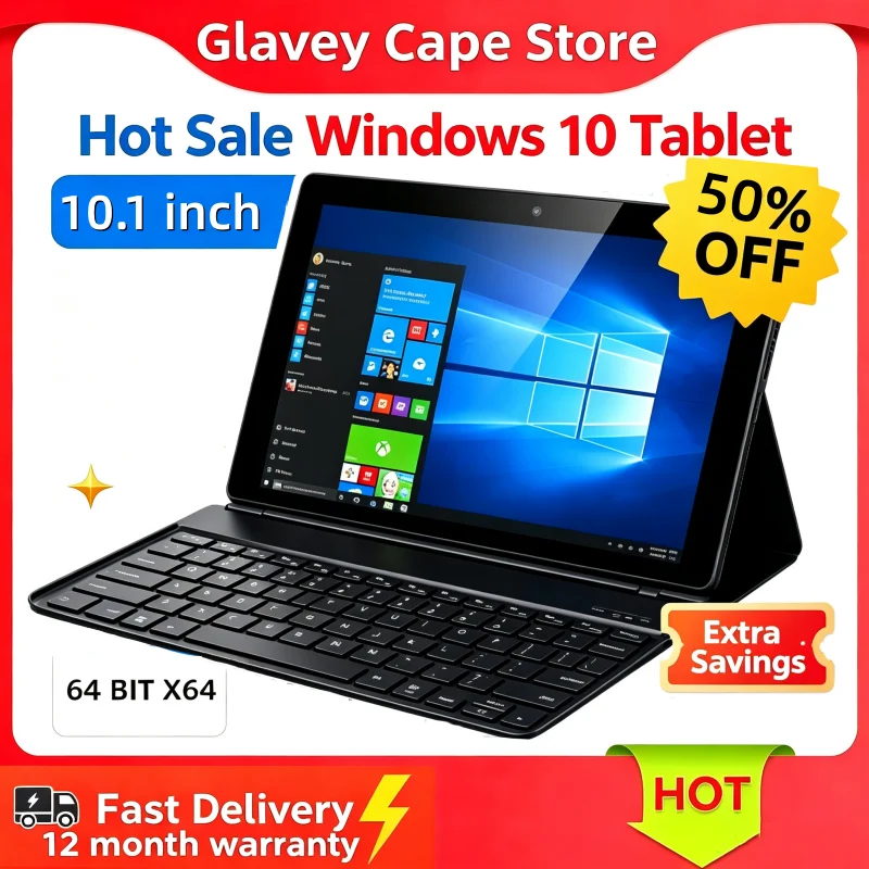 10.1 INCH Tab G6 Pro X5-Z8300 CPU Windows 10 Tablet PC DS102 Quad Core 8GB RAM 128GB ROM WIFI 5000 MAH Battery 1280 X 800 IPS