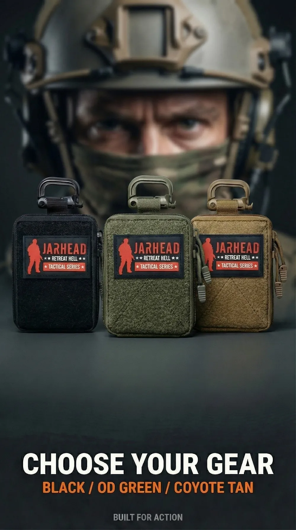 Mini Taktische Molle Mehrzweck-Tasche Multifunktionale EDC Zubehörtasche mit Klettverschluss für Jagd und Camping – Detail 10