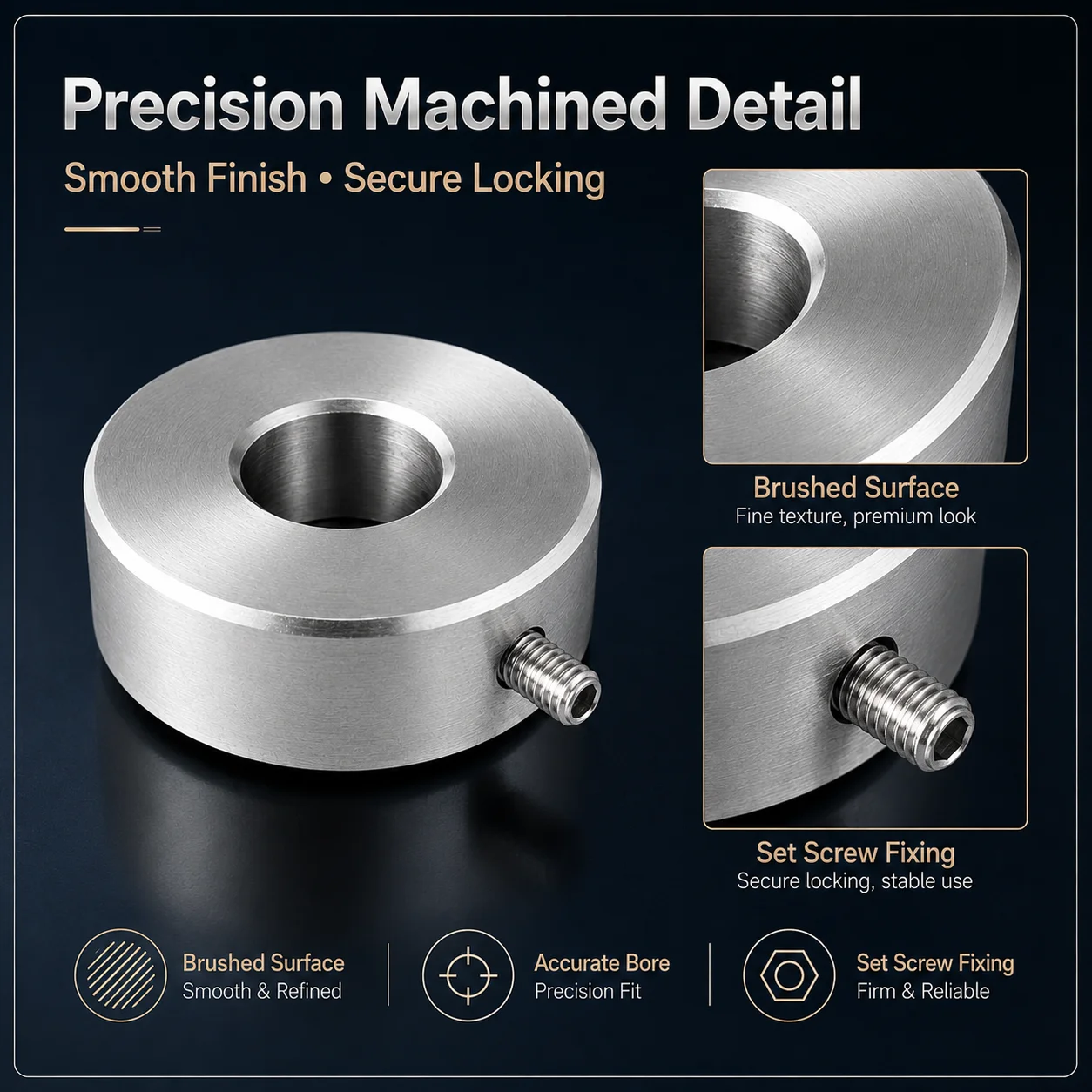 Marantz Turntable Tonearm Counterweight 40g Precision Metal Replacement Weight 11.2mm Bore HiFi Vinyl Record Player Upgrade