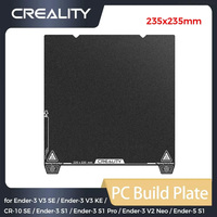 Creality PC Build Plate 235x235mm for CR-10 SE/Ender-3 S1/ Pro/Ender-3 V2 Neo/Ender-5 S1/ Ender-3 V3 SE/Ender-3 V3 KE 3d Printer