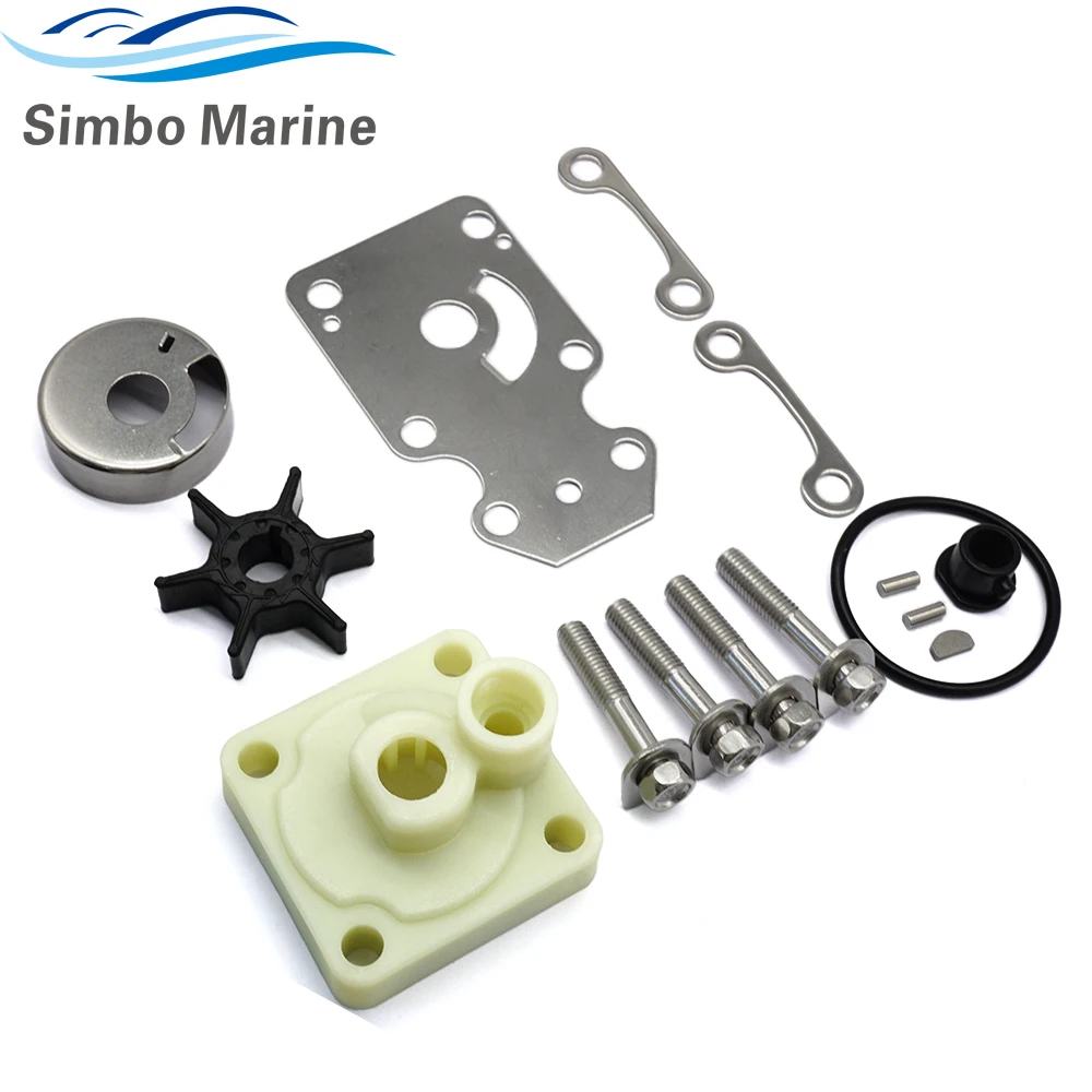 Water Pump Repair Kit for Yamaha Outboard 4 Stroke 15 HP F15 20 HP F20 Model Boat Motor 6AH-W0078-00 6AH-W0078-01 Sierra 18-3479