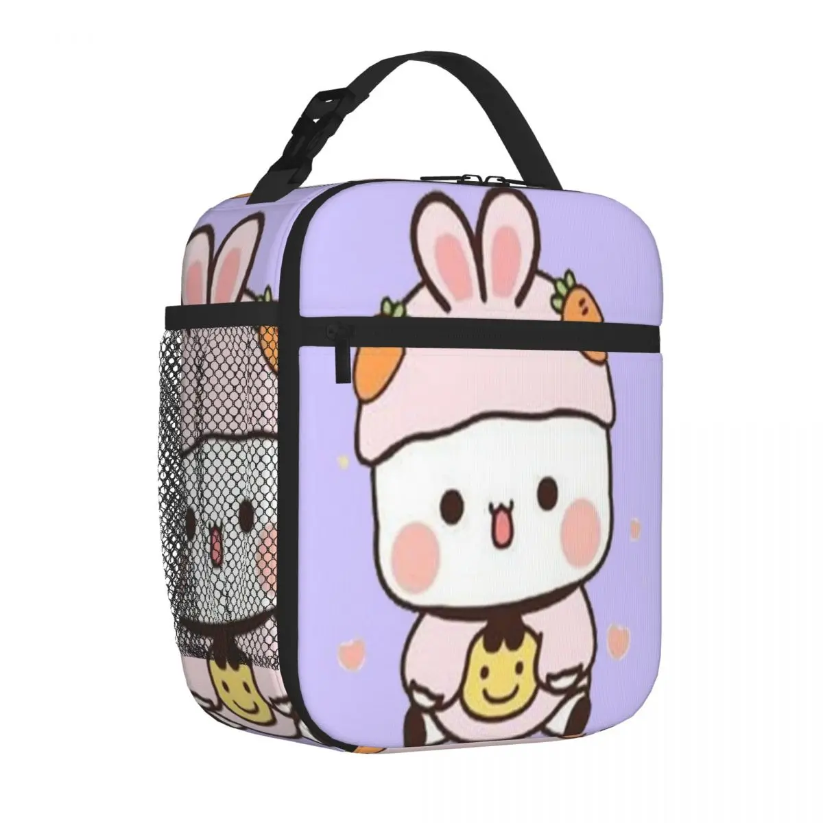 Bestselling Cute Bubu In Rabbit Custom Double Deck Insulated Lunch Pouch Hospital Visiting Travel Lunch Bag