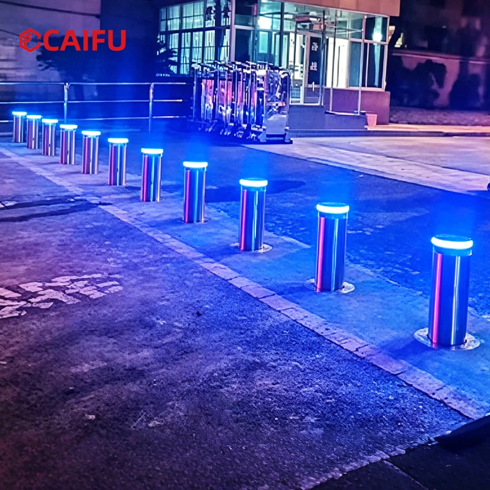 OEM ODM Stainless Steel Hydraulic Lifting Column Full Automatic Remote Control Anti-Collision Bollard for Traffic Road Security