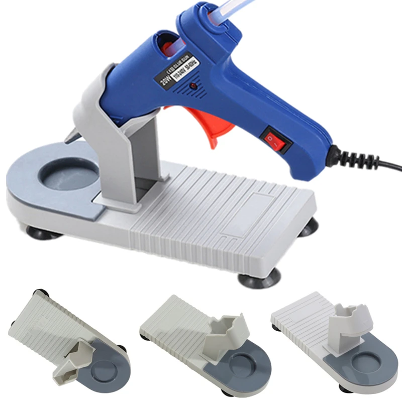 

Handmade DIY Tools Hot Melt Glue Gun Stand Glue Gun Base Universal Sucker Industrial Guns Holder Gadgets Glue Gun Organizer