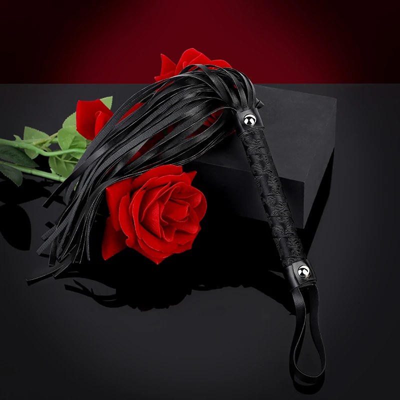 Высокое качество из искусственной кожи Pimp Whip Racing Riding Crop Party Flogger Ручные манжеты Queen Красочный кнут для верховой езды