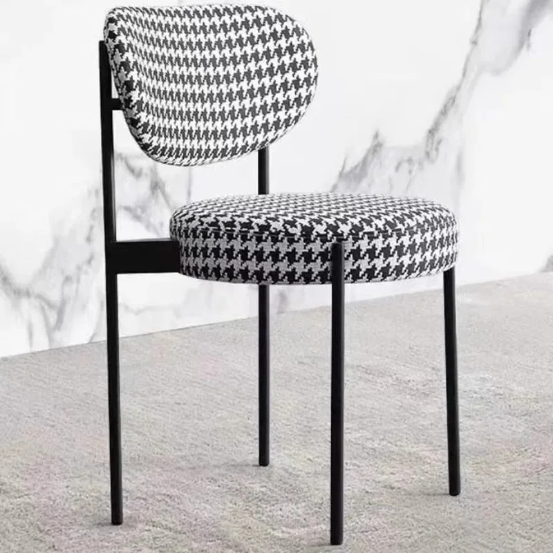 Beautiful Modern Dining Chairs Luxury Ultralight Nordic Dining Chair Upholstered Home Sillas De Comedor Kitchen Furniture image 6