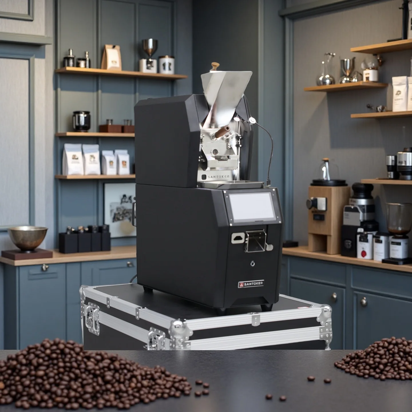 

Santoker 2025 Newest RX700 300g 700g 1kg 2kg Gas Electric Coffee Roaster App Control Roaster Automatic Bluetooth Machine