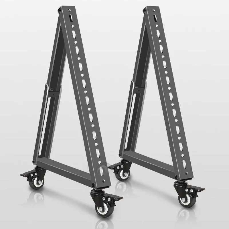 HILLPORT TV Cart 32-70' Rolling Mount Stand Trolley for Left and Right Rotation Plasma LED LCD Monitor Bracket 5100